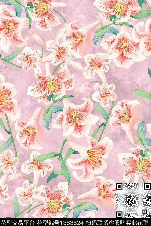 大牌风几何抽象数码印花花型下载（图片编号: 1383624） - 瓦栏（Walan）
