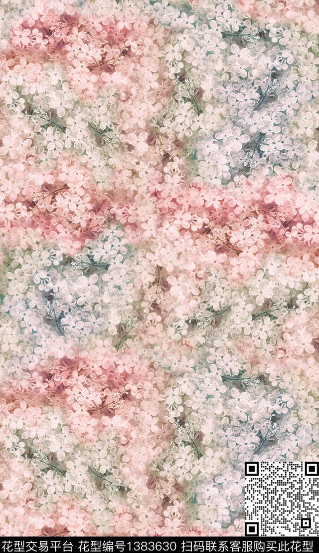 大牌风几何抽象数码印花花型下载（图片编号: 1383630） - 瓦栏（Walan）
