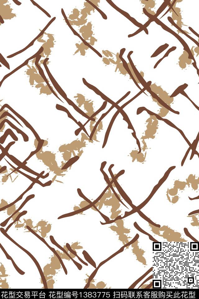 连衣裙女装休闲数码印花花型下载（图片编号: 1383775） - 瓦栏（Walan）