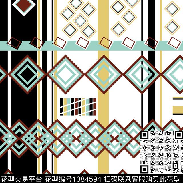 20201129-5.jpg - 1384594 - 几何 格子 抽象男装 - 传统印花花型 － 女装花型设计 － 瓦栏