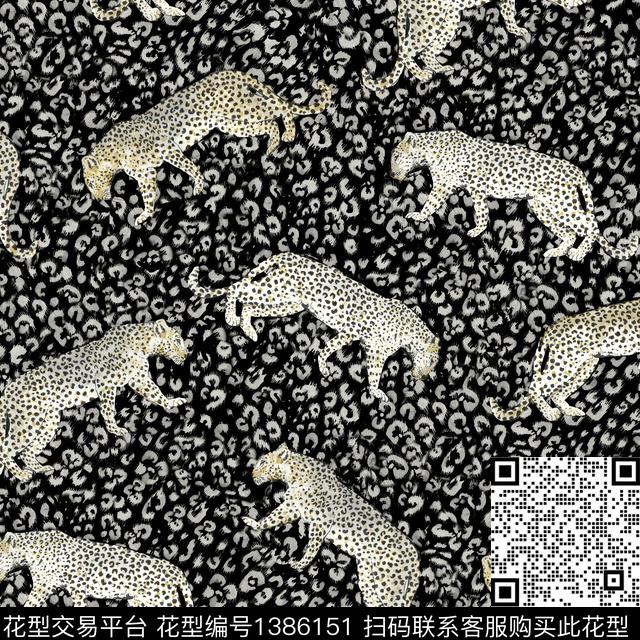 HightexJM800.jpg - 1386151 - 简约 动物纹 手绘 - 传统印花花型 － 床品花型设计 － 瓦栏