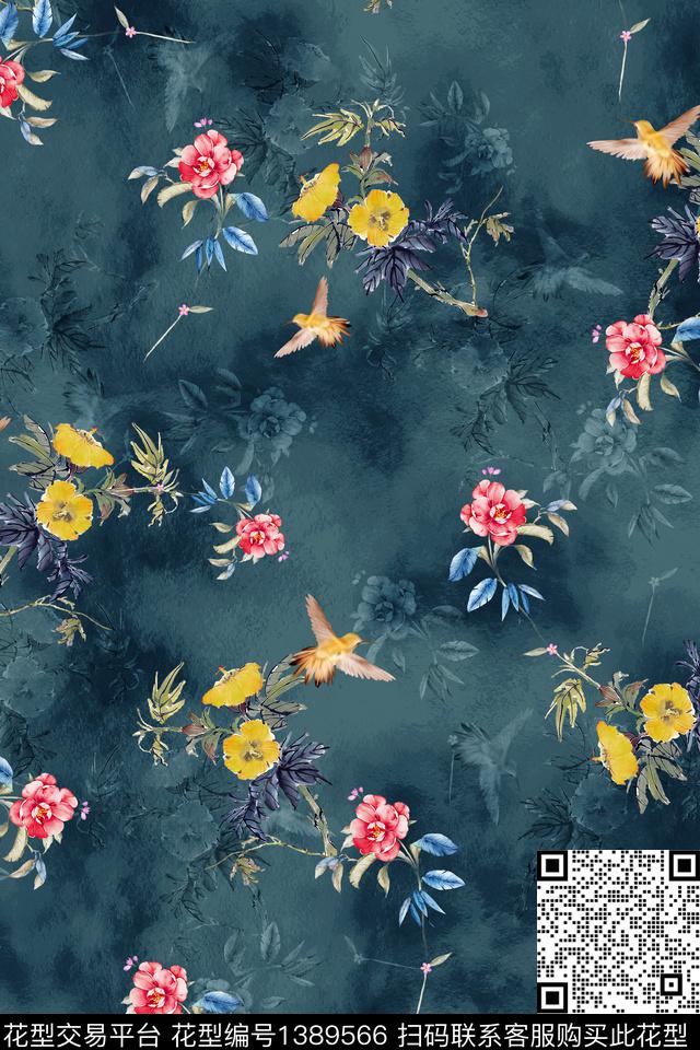 ant0101 副本.jpg - 1389566 - 花卉 中国 小碎花 - 数码印花花型 － 女装花型设计 － 瓦栏