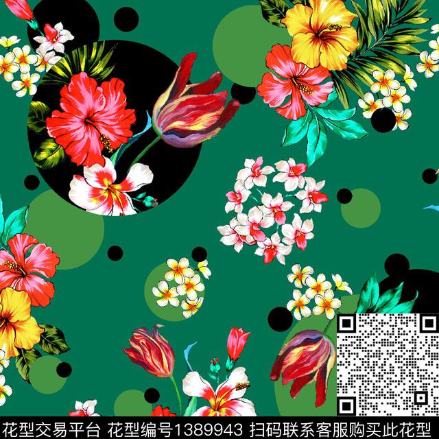 20YC1.jpg - 1389943 - 数码花型 绿植树叶 女装 - 数码印花花型 － 女装花型设计 － 瓦栏