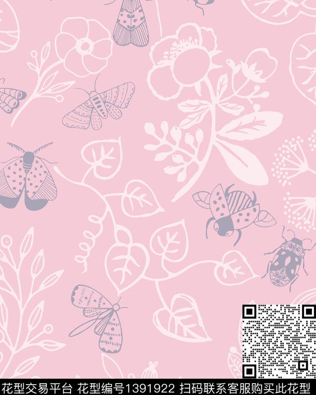 动物男装热带花型传统印花花型下载（图片编号: 1391922） - 瓦栏（Walan）