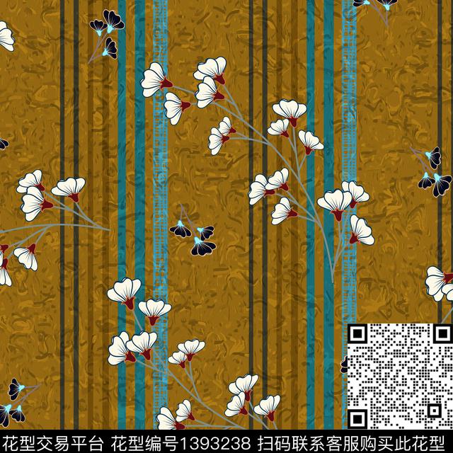 ASMYSJ0687.jpg - 1393238 - 绿植树叶 数码花型 花卉 - 数码印花花型 － 女装花型设计 － 瓦栏