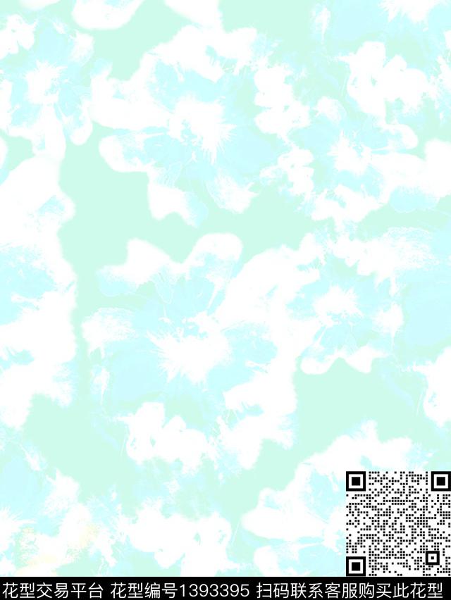 水彩迷彩欧美数码印花花型下载（图片编号: 1393395） - 瓦栏（Walan）