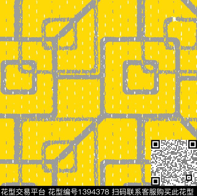 几何菱形男装传统印花花型下载（图片编号: 1394378） - 瓦栏（Walan）