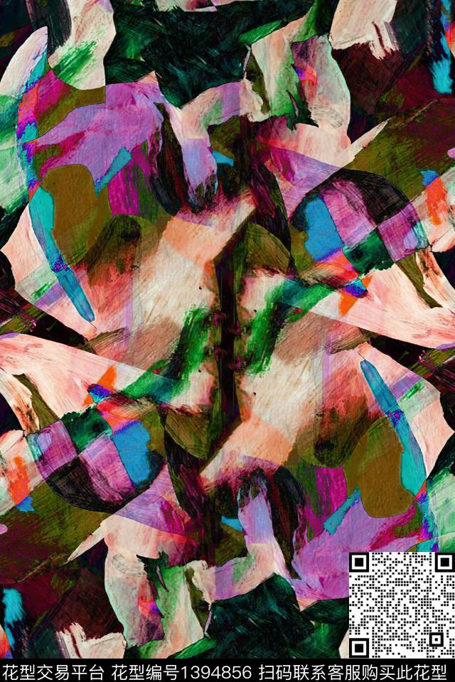 x2.jpg - 1394856 - 几何 时尚 抽象 - 数码印花花型 － 女装花型设计 － 瓦栏