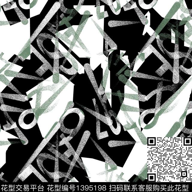 20210113-4.jpg - 1395198 - 几何 男装满版花 字母 - 传统印花花型 － 男装花型设计 － 瓦栏