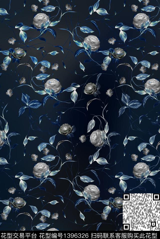大牌风休闲小碎花数码印花花型下载（图片编号: 1396326） - 瓦栏（Walan）