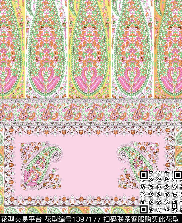 0124f.jpg - 1397177 - 数码花型 女装 佩斯利 - 数码印花花型 － 女装花型设计 － 瓦栏