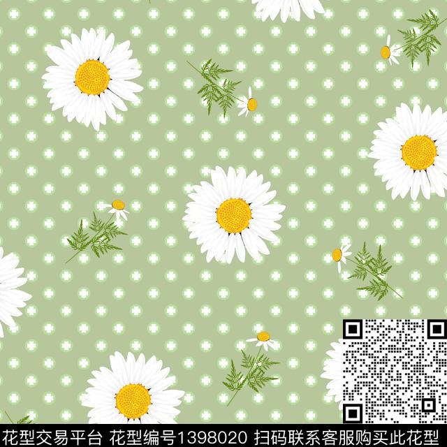 ASMYSJ0692.jpg - 1398020 - 数码花型 绿植树叶 花卉 - 数码印花花型 － 女装花型设计 － 瓦栏