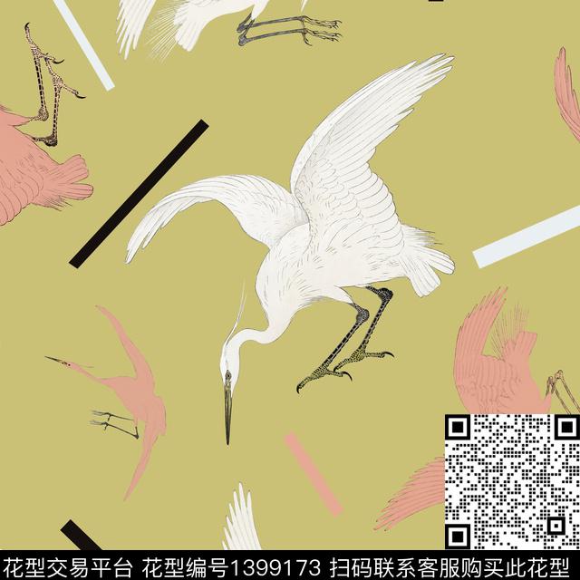 2.jpg - 1399173 - 趋势花型 鸟 中国 - 传统印花花型 － 女装花型设计 － 瓦栏