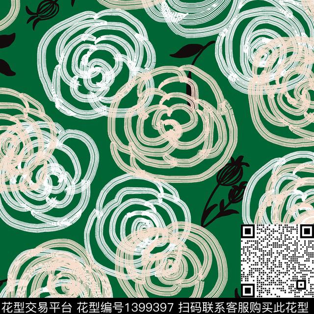 WL-20210215-1.jpg - 1399397 - 几何 菱形 男装 - 传统印花花型 － 女装花型设计 － 瓦栏