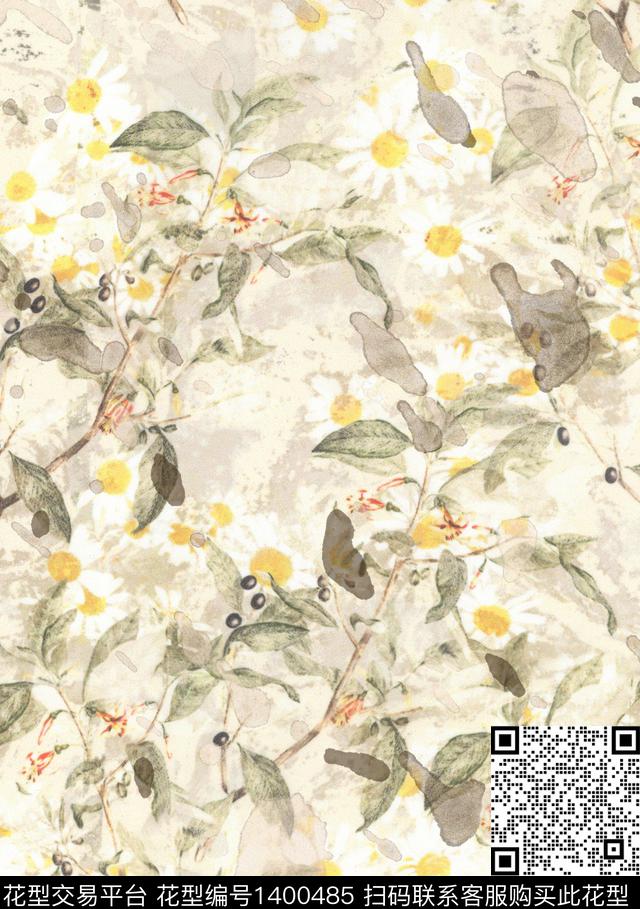 2021228.jpg - 1400485 - 扎染花型 抽象花卉 花卉 - 数码印花花型 － 女装花型设计 － 瓦栏