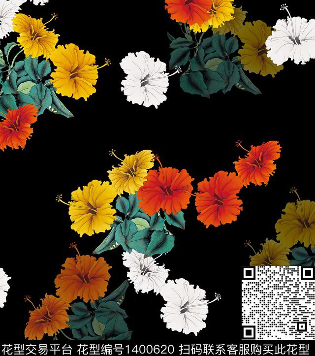 2021 2 27 2.jpg - 1400620 - 连衣裙 女装 花卉 - 传统印花花型 － 女装花型设计 － 瓦栏