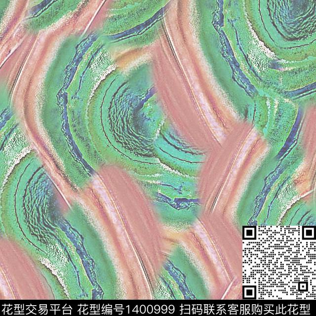 几何抽象手绘线条笔触数码印花花型下载（图片编号: 1400999） - 瓦栏（Walan）