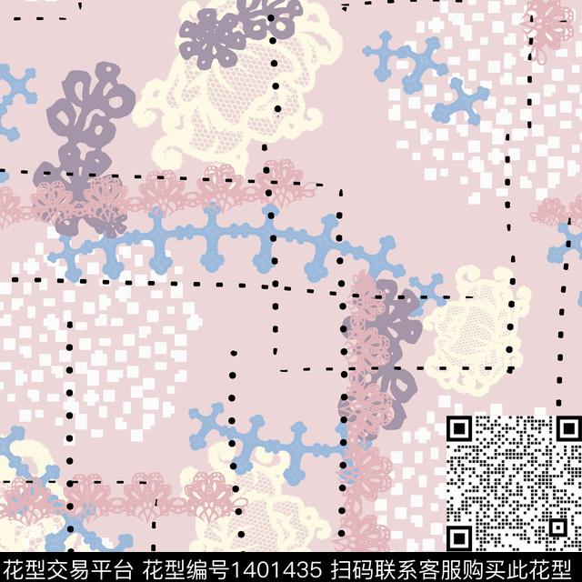 WL-20210209-1.jpg - 1401435 - 童装 时尚 几何 - 传统印花花型 － 女装花型设计 － 瓦栏