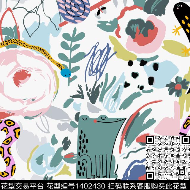 童装时尚几何传统印花花型下载（图片编号: 1402430） - 瓦栏（Walan）
