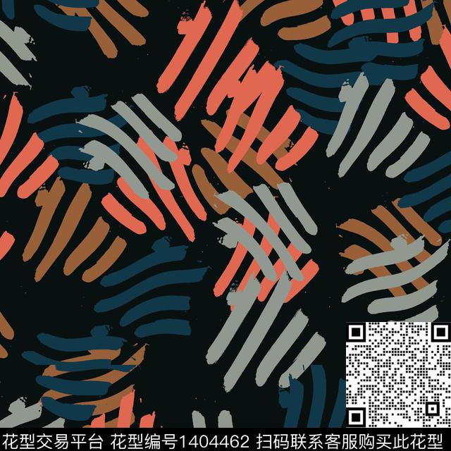 线条几何简约传统印花花型下载（图片编号: 1404462） - 瓦栏（Walan）
