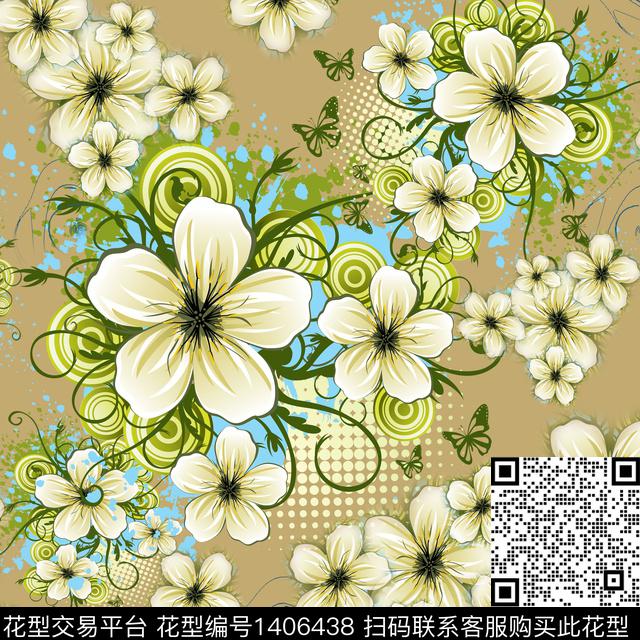 210325-xsh-1-2.jpg - 1406438 - 花卉 大牌风 小碎花 - 传统印花花型 － 女装花型设计 － 瓦栏