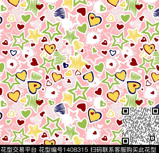 20210016.jpg - 1408315 - 韩版系列 可爱系列 童装系列 - 传统印花花型 － 童装花型设计 － 瓦栏