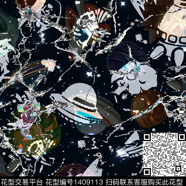 YMZ-0034.jpg - 1409113 - 涂鸦 宇宙 肌理 - 数码印花花型 － 男装花型设计 － 瓦栏