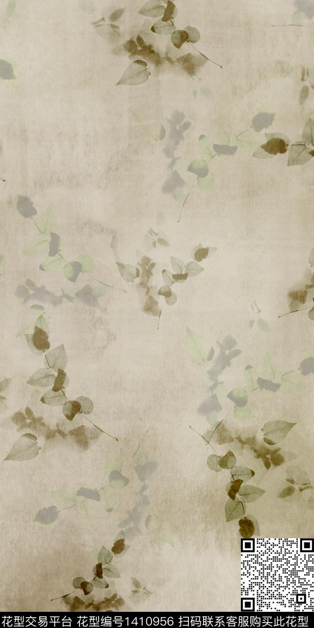 女装花卉数码印花花型下载（图片编号: 1410956） - 瓦栏（Walan）