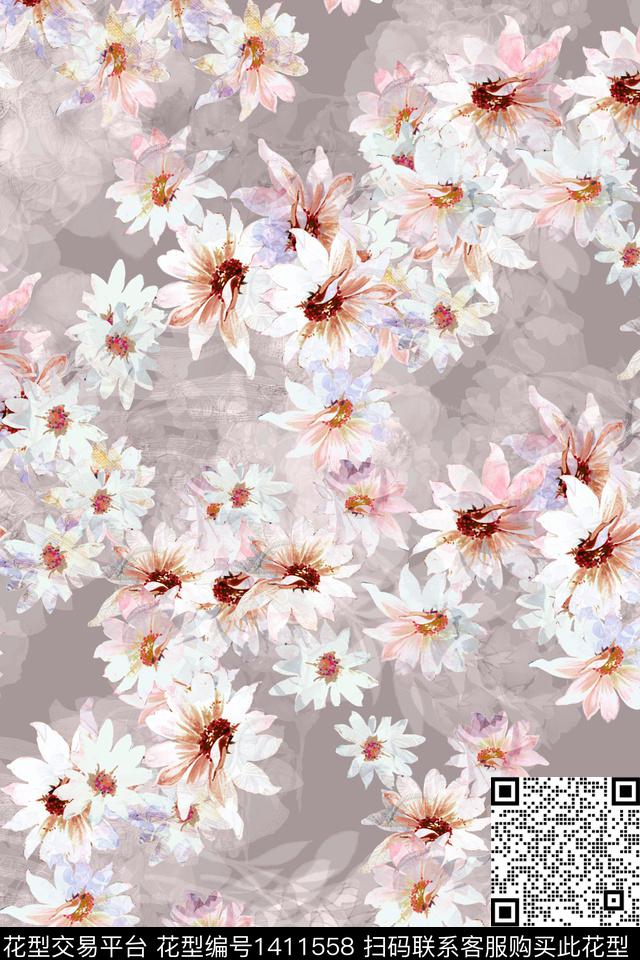xZ1696.jpg - 1411558 - 肌理 抽象 真丝 - 数码印花花型 － 女装花型设计 － 瓦栏