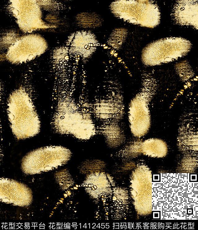 R1909132D.jpg - 1412455 - 大牌风 抽象手绘 肌理纹 - 数码印花花型 － 男装花型设计 － 瓦栏