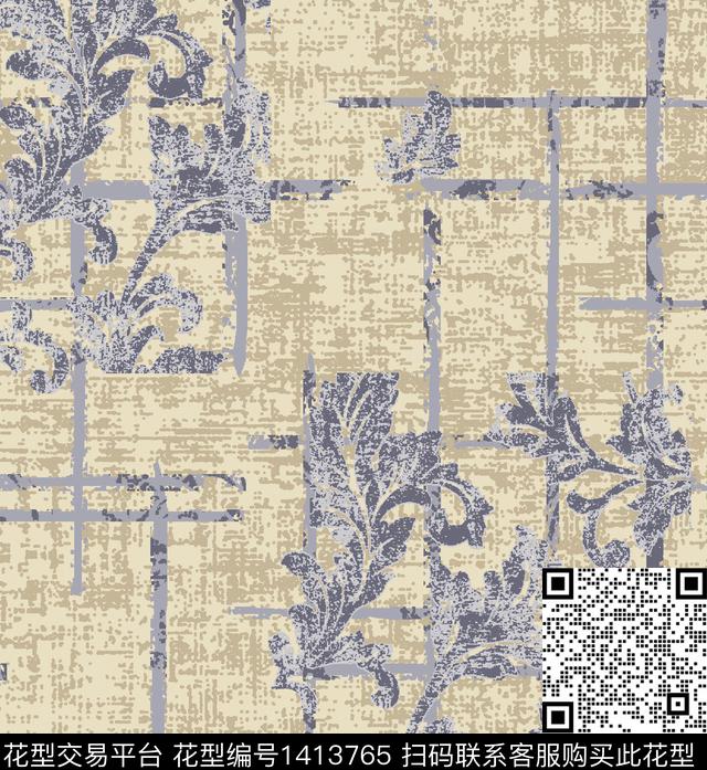 03.jpg - 1413765 - 提花花型 抽象 欧洲 - 数码印花花型 － 窗帘花型设计 － 瓦栏