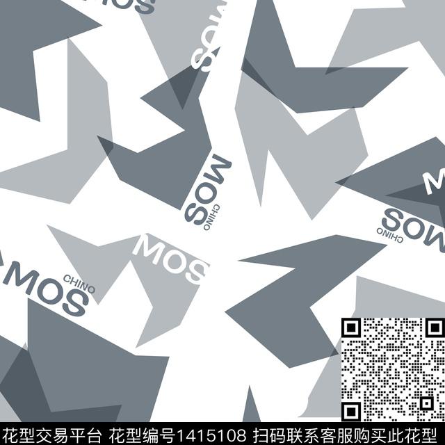 MOS4020.jpg - 1415108 - 几何 字母 男装 - 传统印花花型 － 男装花型设计 － 瓦栏
