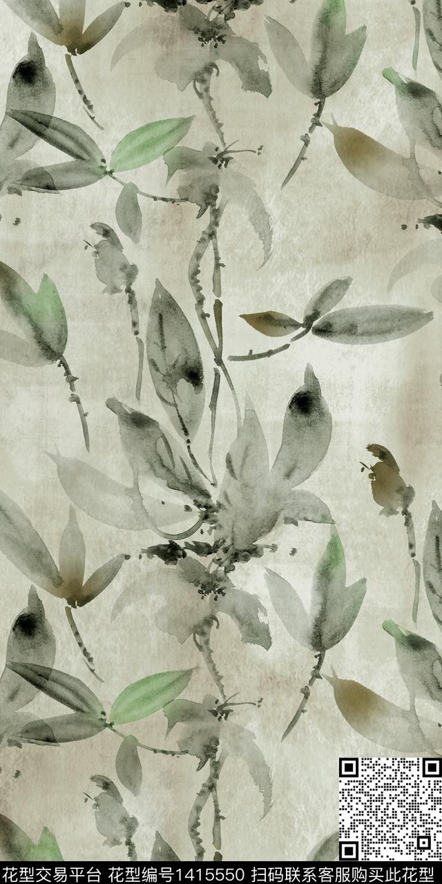 女装花卉数码印花花型下载（图片编号: 1415550） - 瓦栏（Walan）