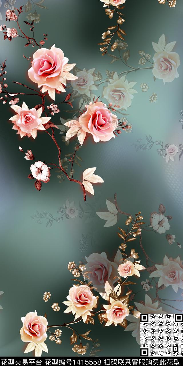 SIX9Y.jpg - 1415558 - 花卉 印花 3D立体 - 数码印花花型 － 女装花型设计 － 瓦栏
