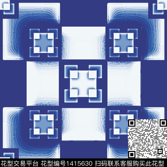 b1111.jpg - 1415630 - 几何 混合拼接 条纹 - 数码印花花型 － 床品花型设计 － 瓦栏
