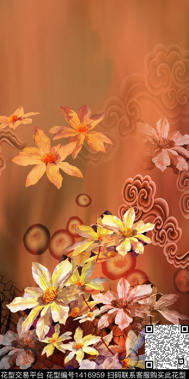 DYH3.jpg - 1416959 - 趋势花型 肌理 花卉 - 数码印花花型 － 女装花型设计 － 瓦栏