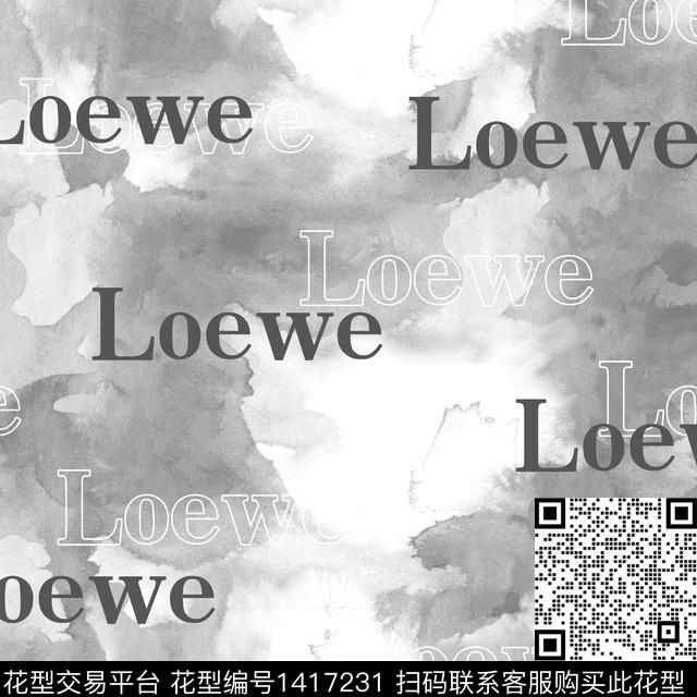 loewe4028.jpg - 1417231 - 字母 扎染花型 男装 - 传统印花花型 － 男装花型设计 － 瓦栏