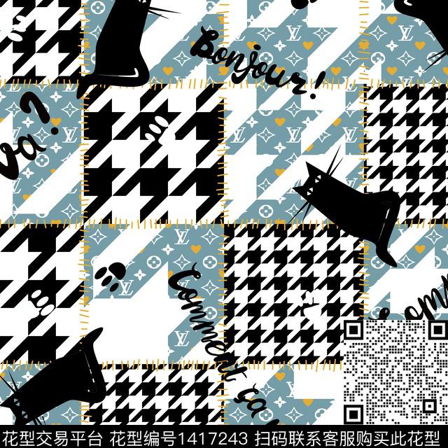 DSN2102168.jpg - 1417243 - 简约 芦苇 水墨风 - 数码印花花型 － 女装花型设计 － 瓦栏