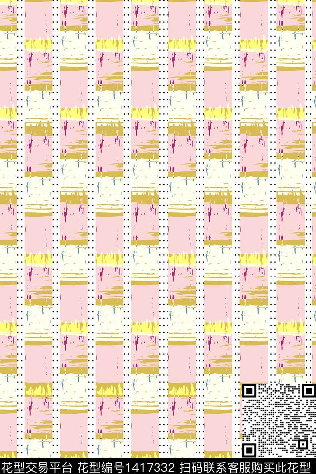 线条涂鸦肌理传统印花花型下载（图片编号: 1417332） - 瓦栏（Walan）