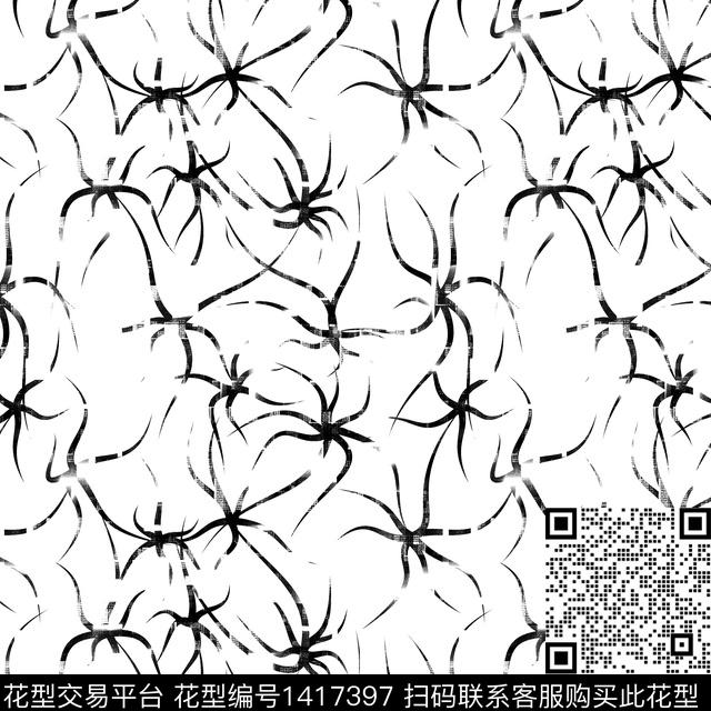 202104127-4.jpg - 1417397 - 纸印花 几何 大牌风 - 传统印花花型 － 男装花型设计 － 瓦栏