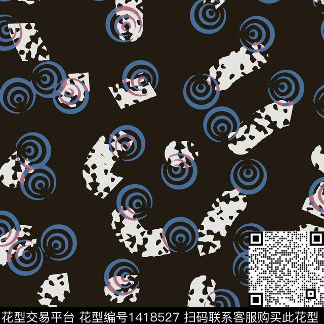 时尚肌理女装传统印花花型下载（图片编号: 1418527） - 瓦栏（Walan）