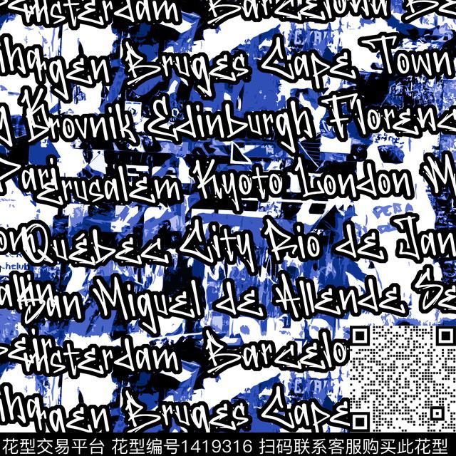 R2105167.jpg - 1419316 - 涂鸦 字母 冲锋衣 - 数码印花花型 － 男装花型设计 － 瓦栏