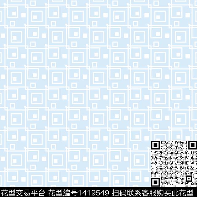 几何方形.jpg - 1419549 - 线条 简约 肌理 - 数码印花花型 － 童装花型设计 － 瓦栏