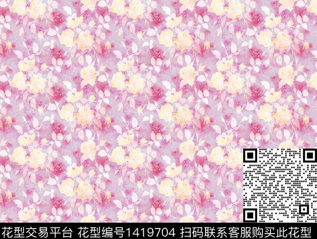 A-33.jpg - 1419704 - 简约 花卉 热带花型 - 数码印花花型 － 女装花型设计 － 瓦栏