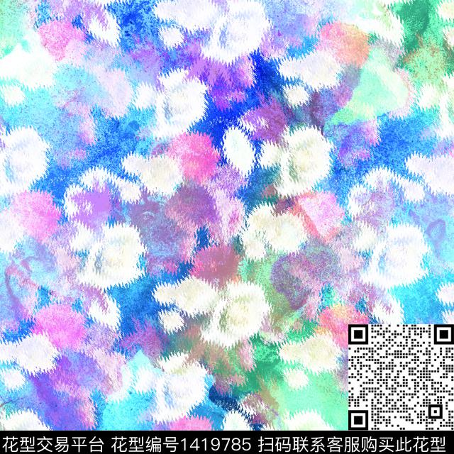 几何渐变大牌风数码印花花型下载（图片编号: 1419785） - 瓦栏（Walan）