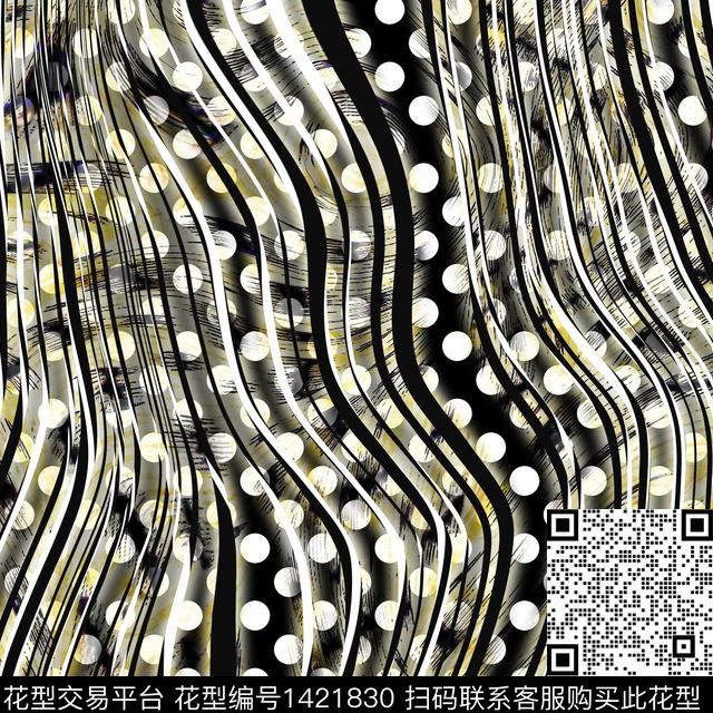 NH-1017.jpg - 1421830 - geometric pattern print - 数码印花花型 － 女装花型设计 － 瓦栏