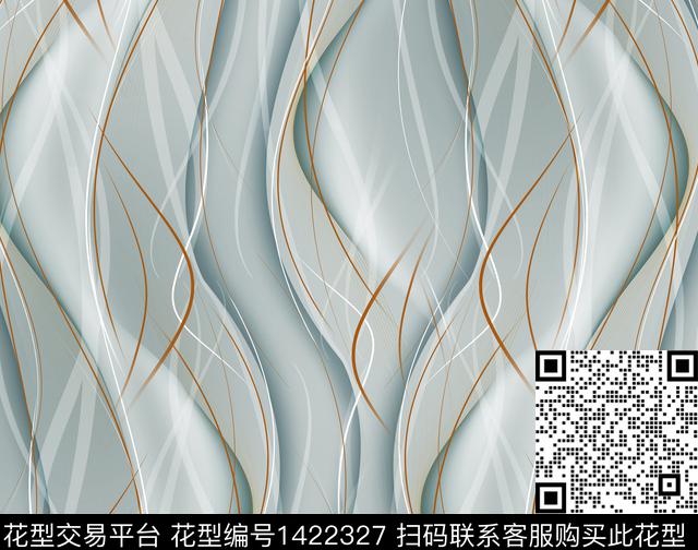 MY-20J0013.jpg - 1422327 - 线条 雪纺 大牌风 - 传统印花花型 － 女装花型设计 － 瓦栏
