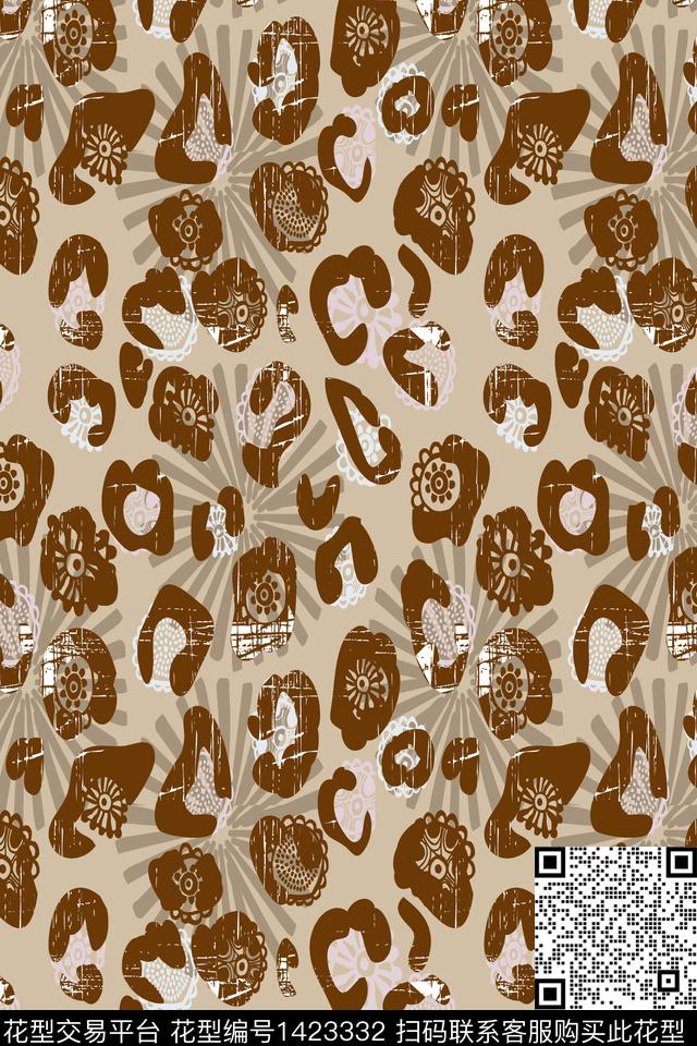 包罗万象.jpg - 1423332 - 大牌风 豹纹 动物纹 - 数码印花花型 － 其他花型设计 － 瓦栏