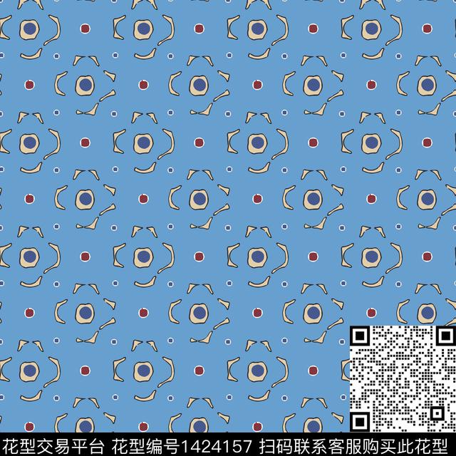 时尚肌理女装传统印花花型下载（图片编号: 1424157） - 瓦栏（Walan）