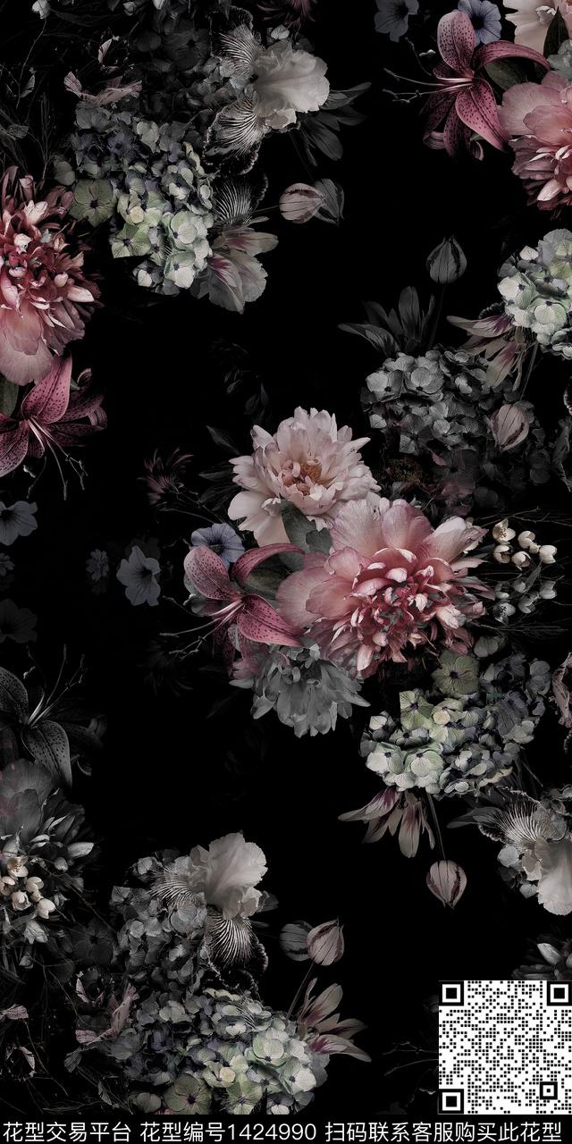 2.jpg - 1424990 - 花卉 印花 3D立体 - 数码印花花型 － 女装花型设计 － 瓦栏